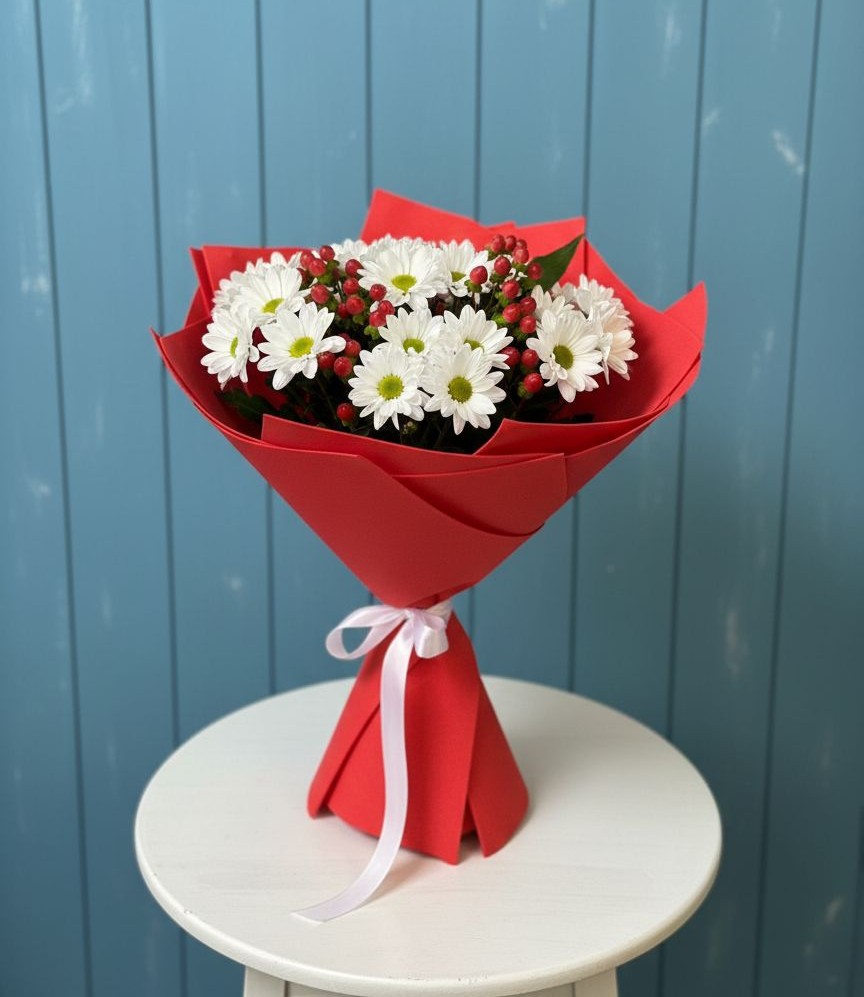 Букет цветов из: Хризантемы в Сырково