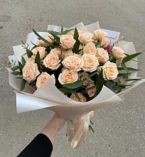 Букет Кремовые розы Латте в Сырково