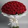 Букет 101 Красная роза Блэк Мэджик в Сырково