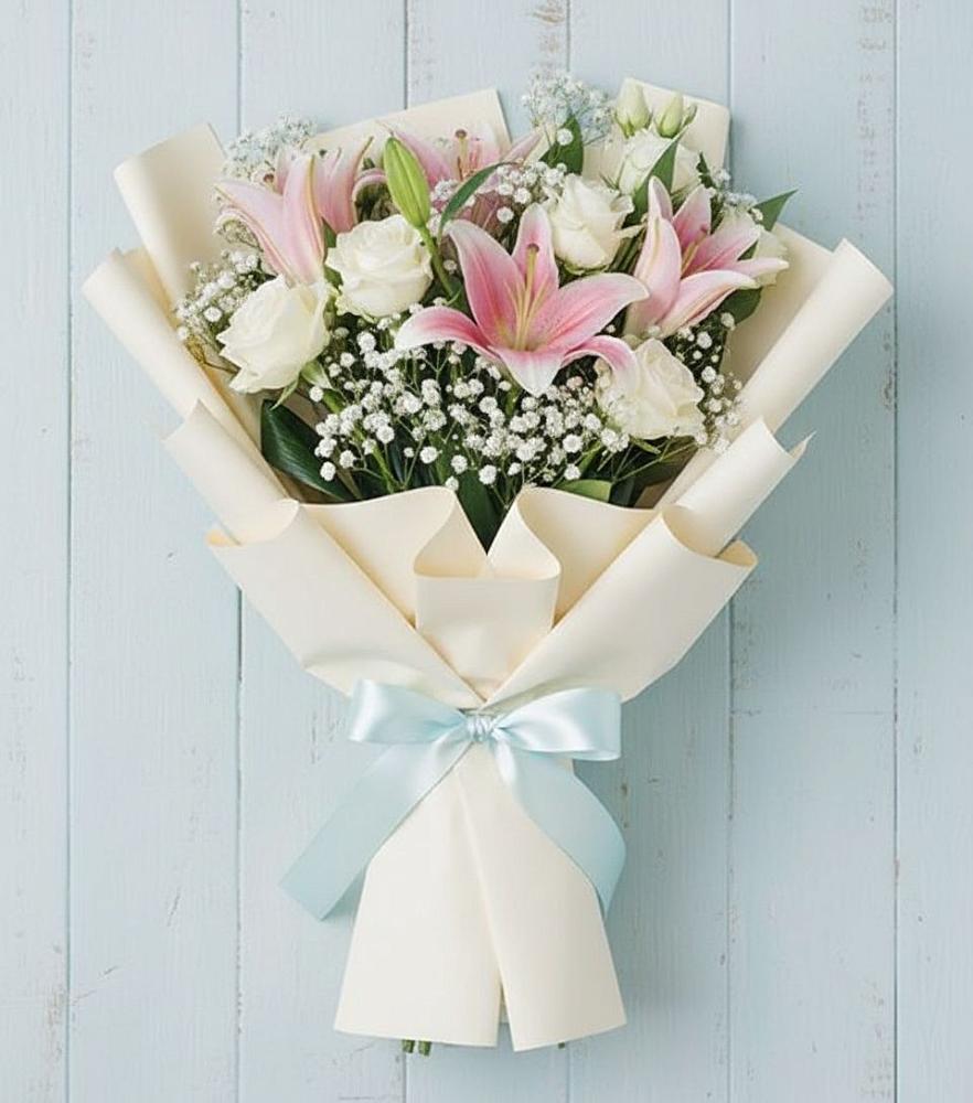 Букет цветов из: Лилии в Сырково