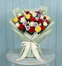 Букет цветов из:  Розы #REPLACE_PRED# Сырково