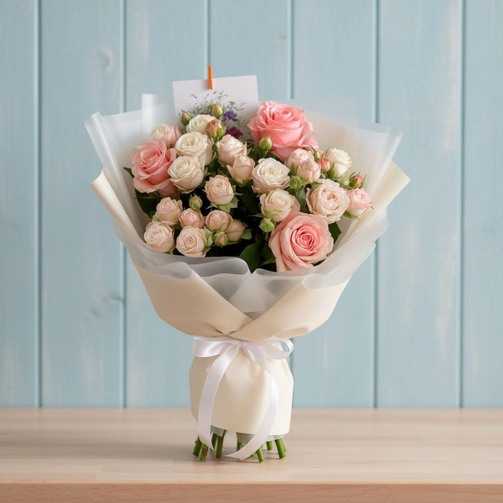 Букет цветов из: Розы в Сырково