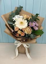 Букет цветов из:  Герберы и Хризантемы в Сырково