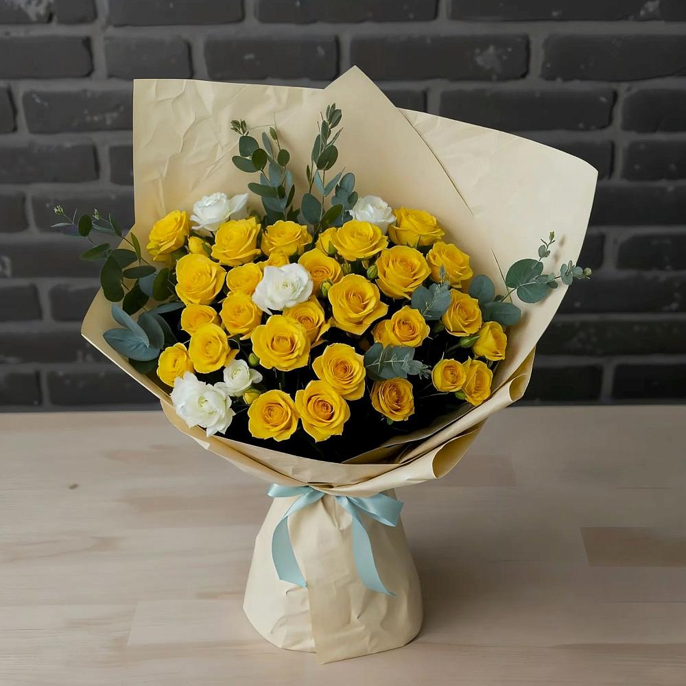 Букет цветов из: Розы в Сырково