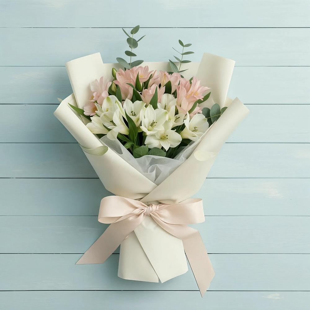 Букет цветов из: Альстромерии в Сырково