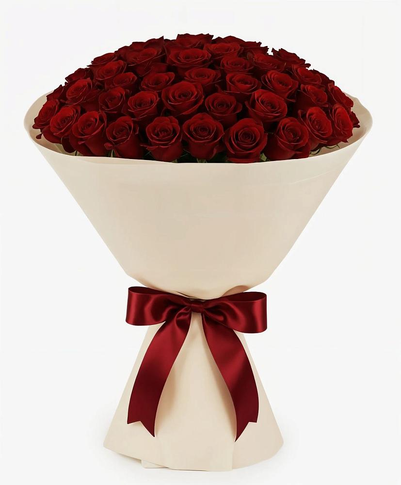 Букет 101 Бордовая роза Блэк Бакарра в Сырково