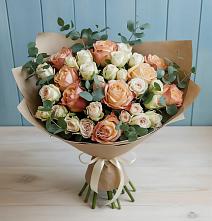 Букет цветов из:  Альстромерии и Розы #REPLACE_PRED# Сырково