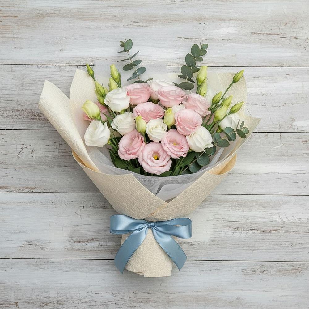 Букет цветов из: Лизиантусы в Сырково